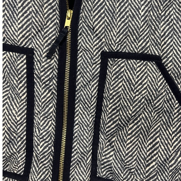 JCrew Herringbone Vest - Black and White, XS - Picture 2 of 4